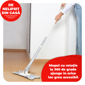 OFERTA Mop X reglabil - Speli toata casa ajutat de Mopul cu Stoarcere Automata. Podea, geamuri, pereti si mobila